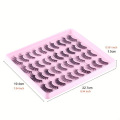 20 Pairs Faux Mink Lashes 3D Effect Volume False Eyelashes