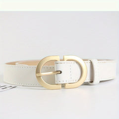Women's Pu Leather Waist Belt with Buckle