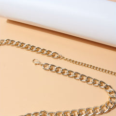 Punk Layer Waist Chain Golden Hip Hop Waistband Chain Belt Vintage Jewelry