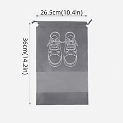 6pcs Dustproof Shoes Storage Bag Portable Travel Shoe Pouch Organizer