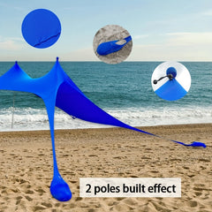 Extra Large Beach Tent Sun Shelter with UPF50 Protection