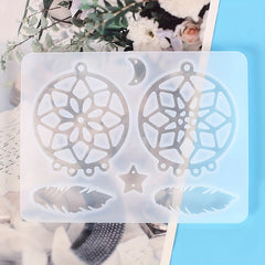 Dream Catcher Silicone Mold Resin Casting DIY Decoration Key Chain Earrings Neck