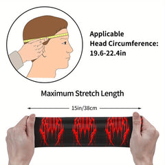 Unisex Death Metal Sports Headband Sweat Wicking Stretchy & Breathable Polyester