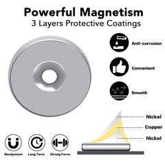 20pc Neodymium Disc Magnets for Science & Office Use