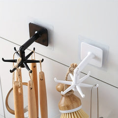 Waterproof 360 Rotating Folding Hook Self Adhesive