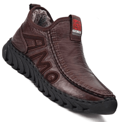Men's Warm Fleece Snow Boots Comfortable Winter Shoes