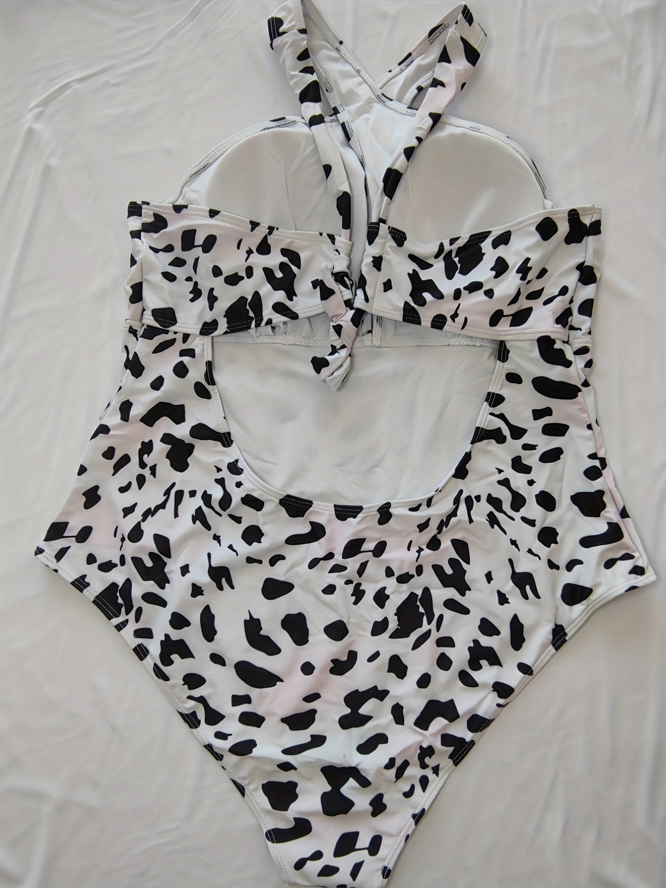 Halter Neck One Piece Swimsuit High Stretch