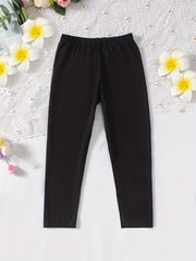 Girls' High Stretch Legging Pants Kids Sports Casual Outfit