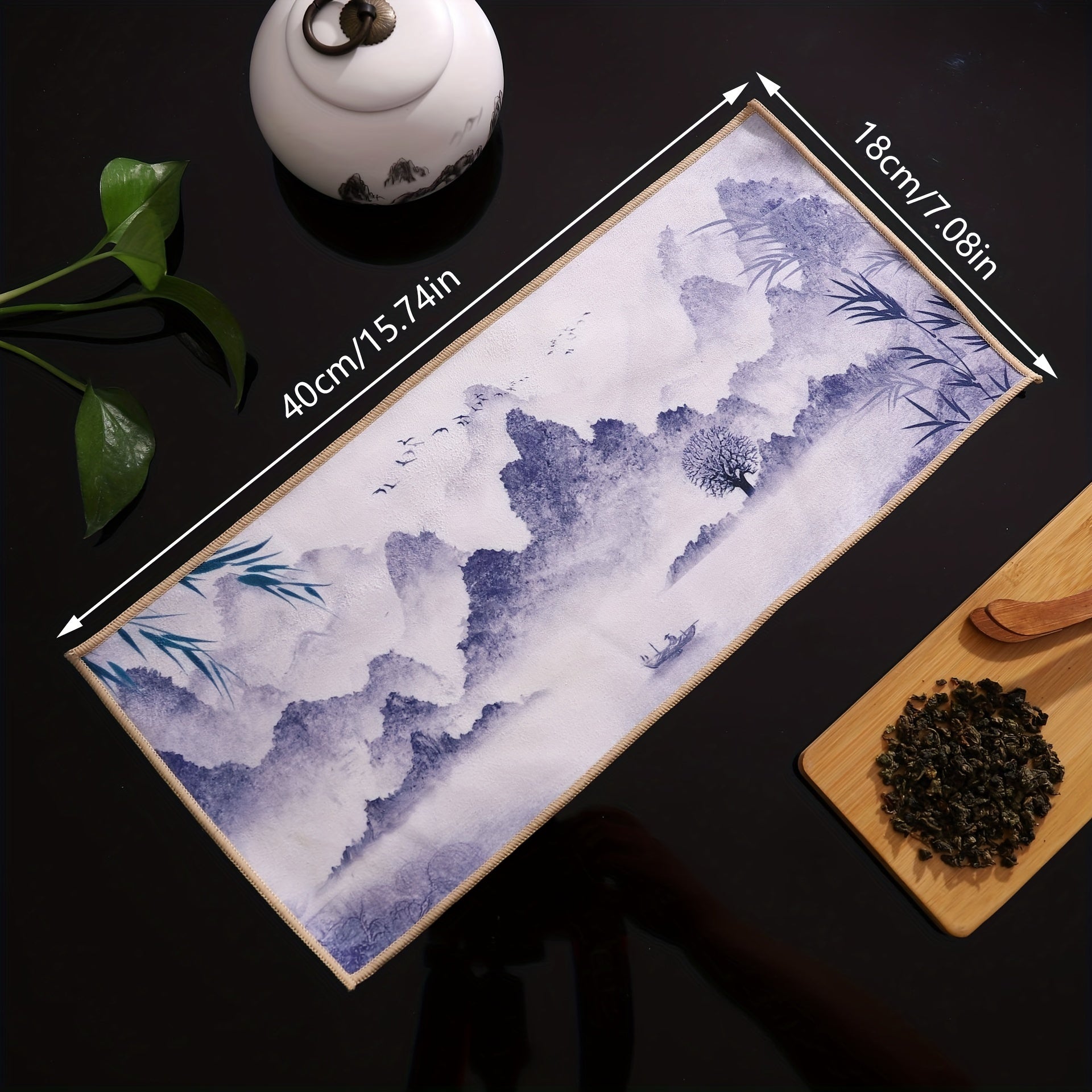Absorbent Chinese Tea Napkin Table Mat Decorative Tea Towel