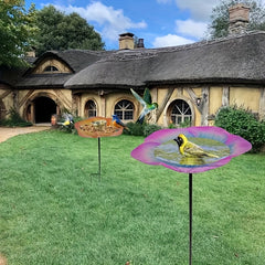 Metal Bird Feeder Outdoor Garden Decor - Attract Wild Birds