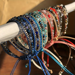 Boho Wrap Bracelet Glass Seed Beads Hand Woven Colorful Friendship Bracelet