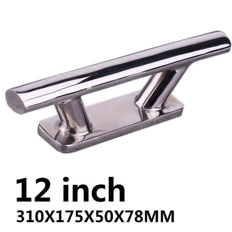 Polarlander 12inch Stainless Steel Mooring Cleat for Marine Boat Yacht Bollard