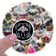 60pcs Ghost Moth Insect Stickers Waterproof Halloween Stickers
