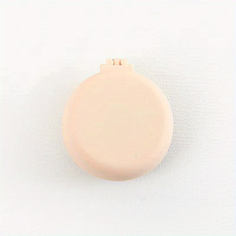 Mini Compact Hair Brush & Mirror for Purse Pocket - Round Folding Comb