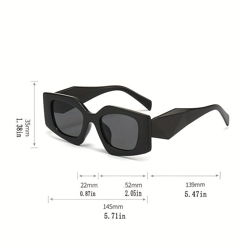 Polygon Sunglasses for Women Men Anti Glare UV400