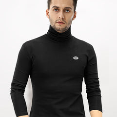 Men's Casual Sports Turtleneck Fleece Top