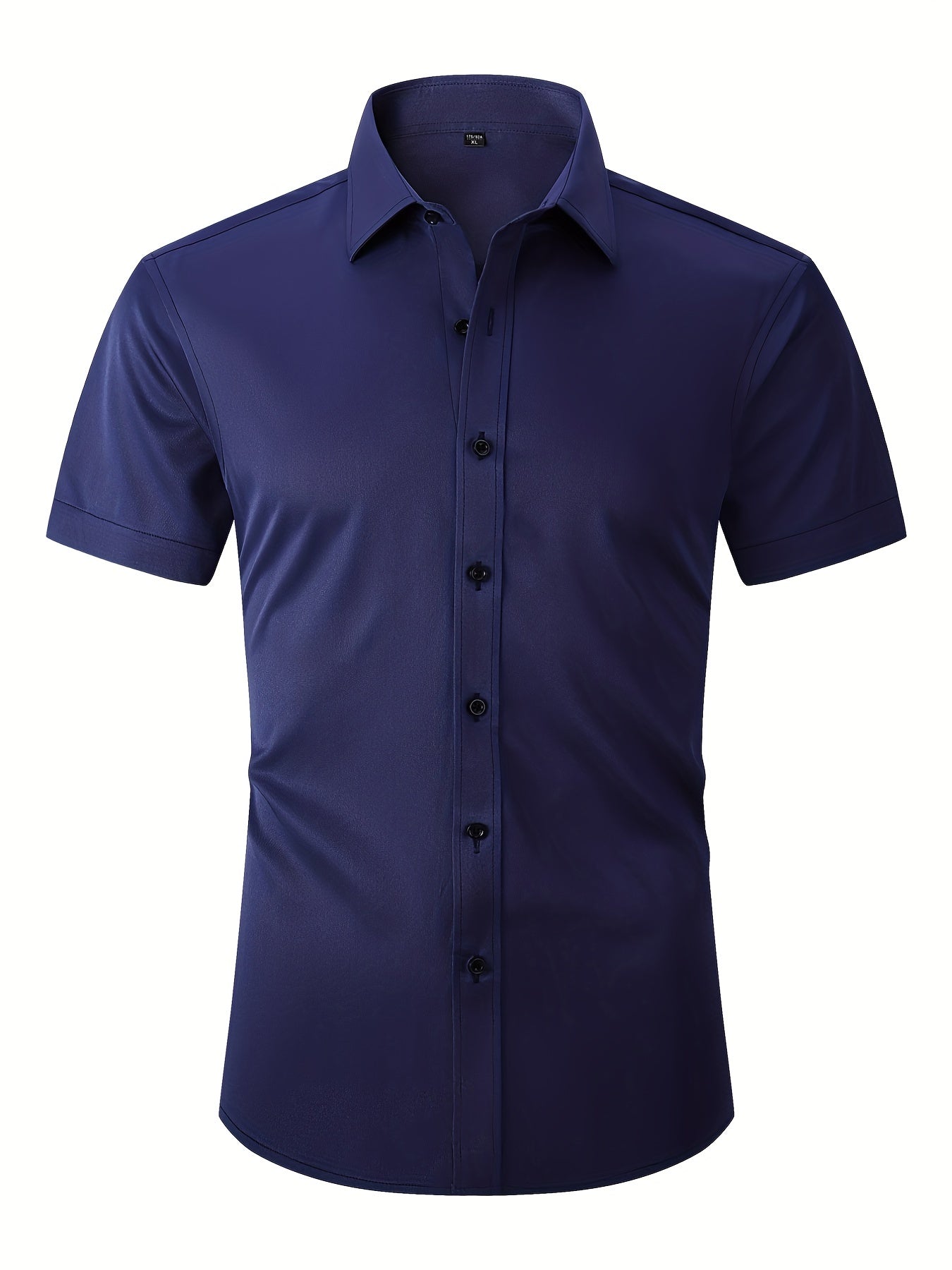 Men's Slim Formal Button Up Shirt for Business Occasion