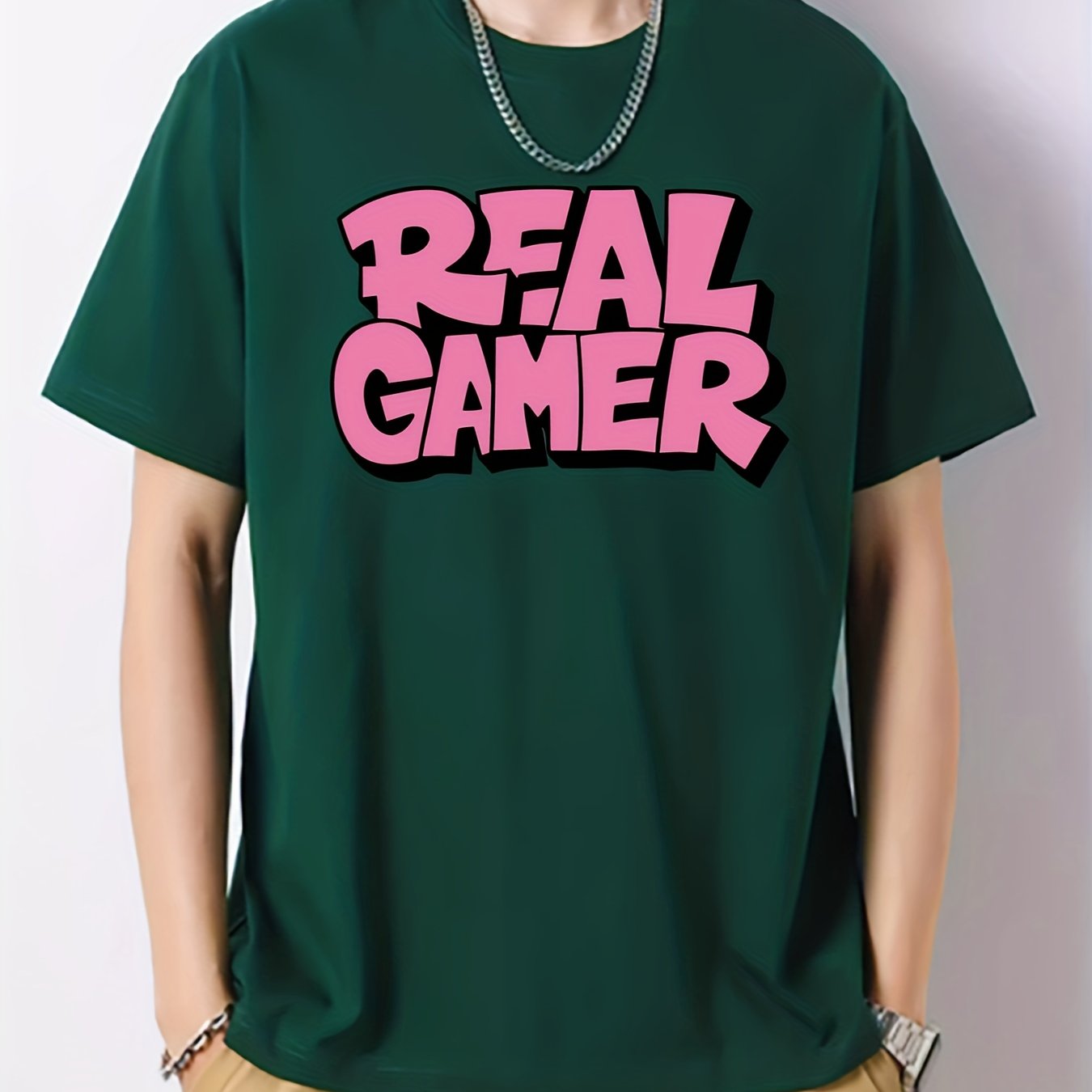 Men's Cotton Graphic Crew Neck Active T shirt Casual Comfy Tees
