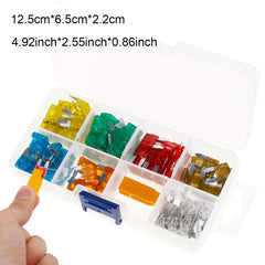 120pcs Car Micro Blade Fuse Kit 1pc Extractor Standard Replacement 5-30A