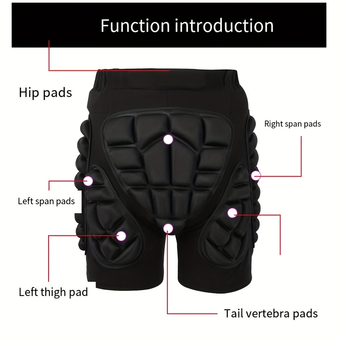 3D Anti fall Hip Pad Snowboarding Skiing Protective Gear
