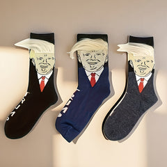 3 Pairs Funny Crew Socks For Men Hip Hop Socks