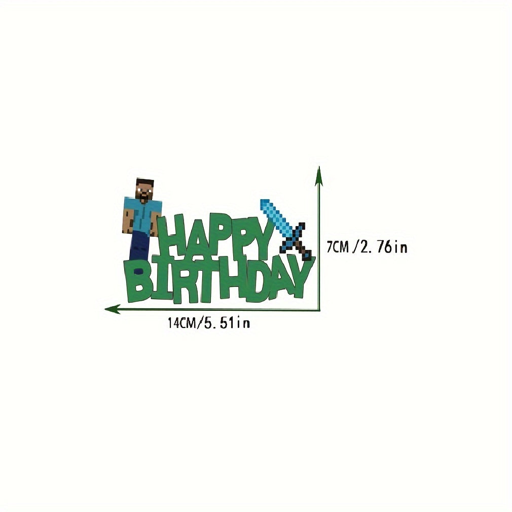 Pixel Game Theme Birthday Party Balloon Set Decoration Supplies
