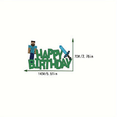 Pixel Game Theme Birthday Party Balloon Set Decoration Supplies