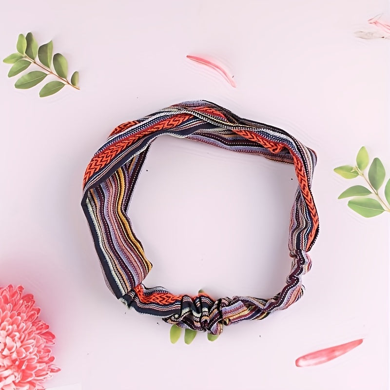 Cotton And Linen Wide Brim Hairband Girls Headband Casual Headwear
