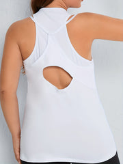 Women's Solid Cut Out Tank Top