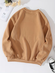 Casual Loose Long Sleeve Sweatshirt Women's Pullover