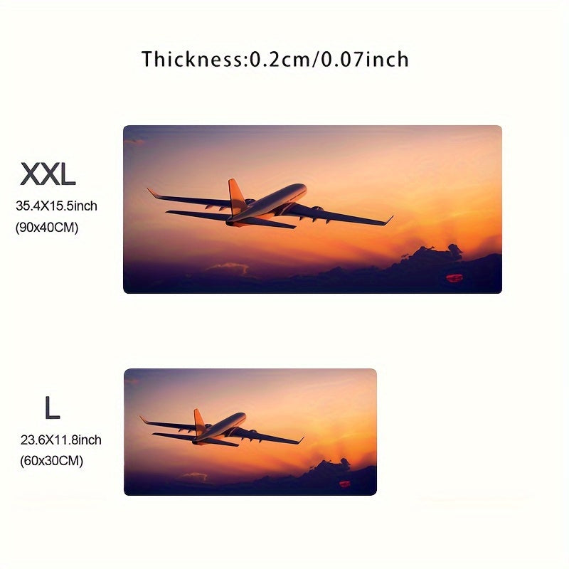 Airplane Sky Mouse Pad Anti Slip Rubber Mat Laptop Gamer Keyboard Pad