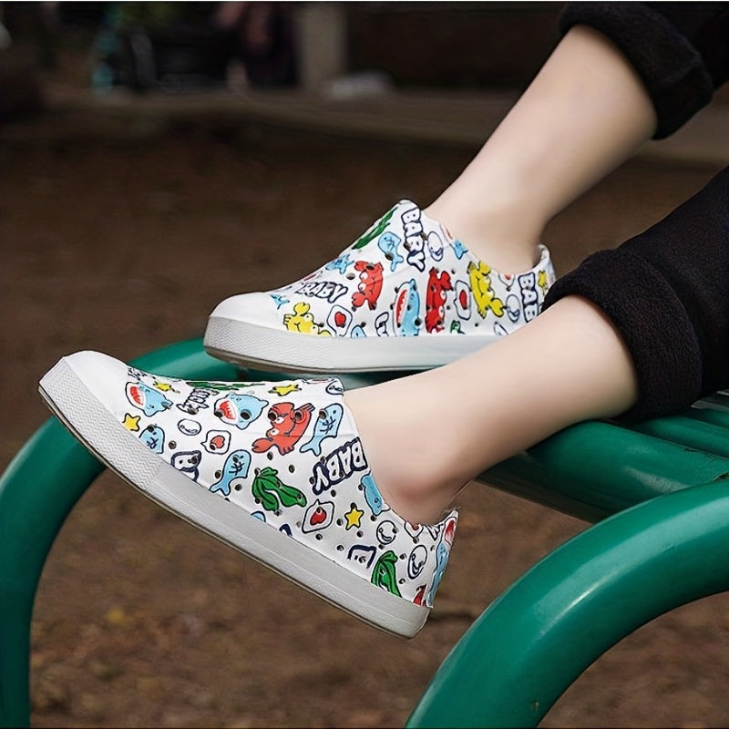 Boys Cartoon Print Water Shoes for Summer Outdoor