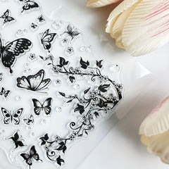 Butterfly Flower Cartoon Stamp for Card Making DIY Scrapbook