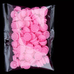 100Pcs Disposable Eyelashes Blossom Cup Eyelashes Glue Holder Plastic Stand