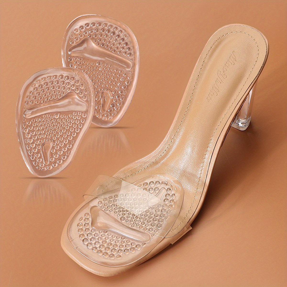2pcs Silicone Metatarsal Pads Heel Inserts Women Pain Relief