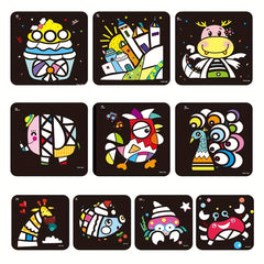 Kids Sand Painting Set DIY Colored Sand Toys Kindergarten Puzzle