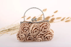 Flower Evening Tote Bag Mini Single Hasp Wristlets Women Leather Handbags