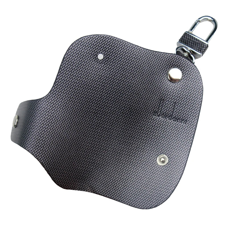 Plaid Car Styling Zuoerdanni Key Bag Chain Case Car Holder (golden)