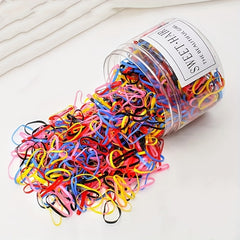 1000pcs Cartoon Hair Ties Set Decorative Hair Accessories Holiday Gift