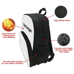 16-inch Fox Print Backpack Kids Boys Girls School Bags For Teens