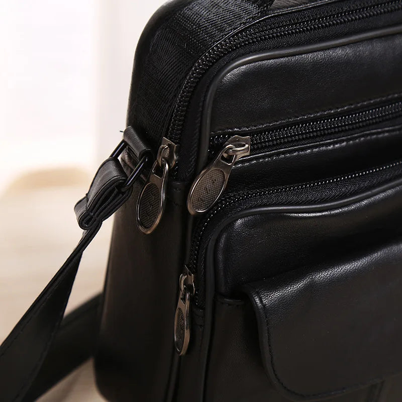 Messenger Handbags PU Leather Men's Casual Business Shoulder Crossbody Bag