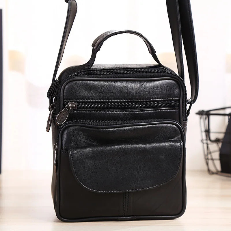 Messenger Handbags PU Leather Men's Casual Business Shoulder Crossbody Bag