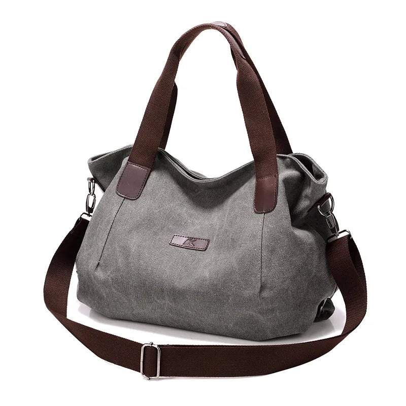 Woman Canvas Bags Casual Shoulder Bag Large Capacity Hobos Bag
