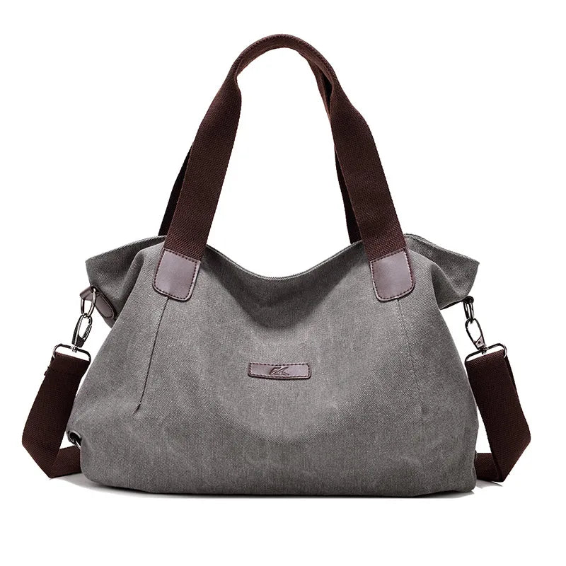 Woman Canvas Bags Casual Shoulder Bag Large Capacity Hobos Bag