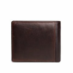 Men's Leather Short Wallet Retro Multi-Functional