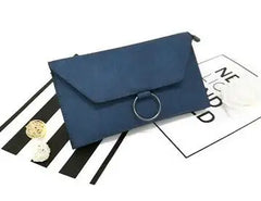 Metal Ring Ladies Mobile Phone Purse with Double Envelopes