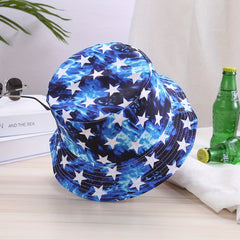 Pentagram Vintage Print Bucket Hat Outdoor Essential Hat
