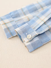 Boys Plaid Print Shirt for Spring/Autumn