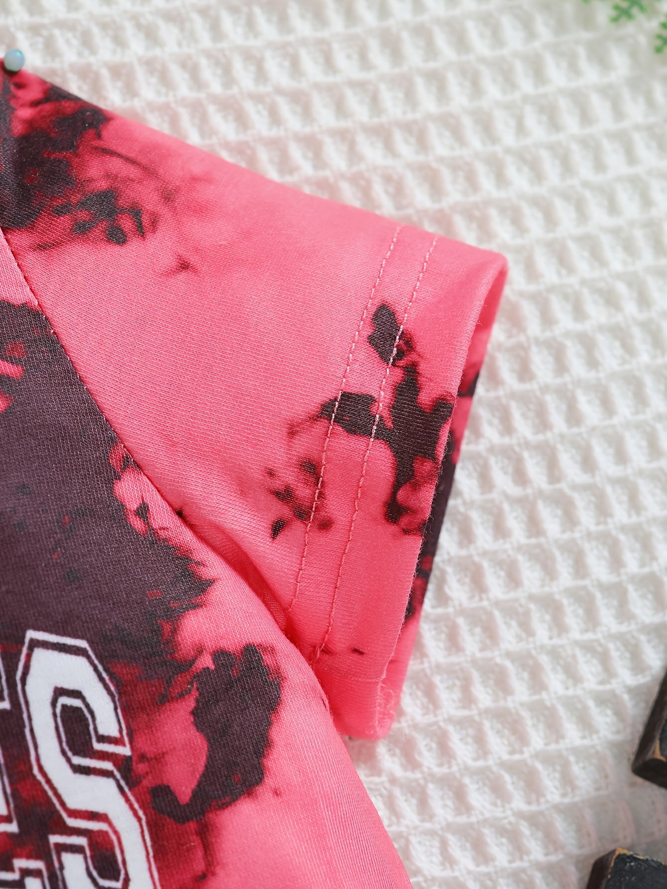 Baby Boys Tie Dye Letter Print T Shirt
