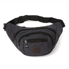 Men's Canvas Waist Bag Hip Bum Belt Pouch Sports Bag